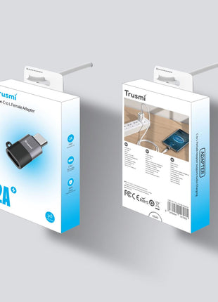 Adaptateur De Charge CA01-02  audio Type-C mâle vers L femelle Gris