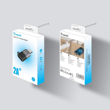 Adaptateur De Charge CA01-02  audio Type-C mâle vers L femelle Gris