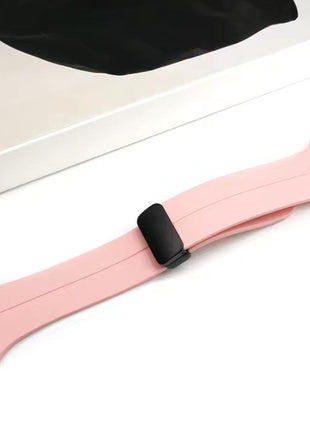 Bracelet  Silicone Rose Pour Apple Watch Taille 44mm/45mm/46mm/49mm