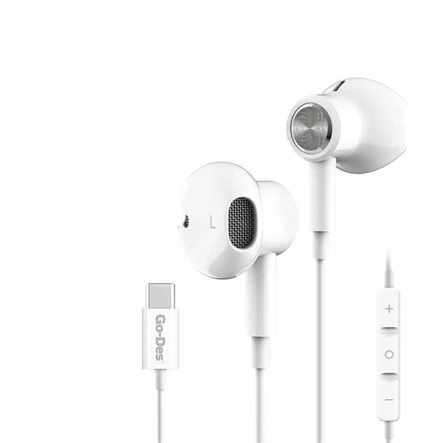 Écouteurs Filaires Go-Des GD-EP109 Premium Noir