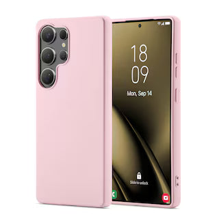 Coque De Charge Magnétique Sans Fil Magsafe En Silicone Souple Rose  Pour Samsung Galaxy S25 Ultra