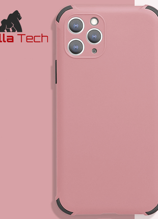 Coque silicone shockproof Gorilla Tech rose pour Apple iPhone 11 Pro Max