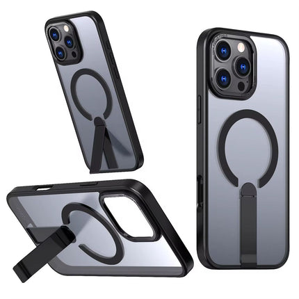 Étui MagSafe Stand Shadow Noir Première Qualité Pour Apple iPhone 17