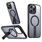 Étui MagSafe Stand Shadow Noir Première Qualité Pour Apple iPhone 17