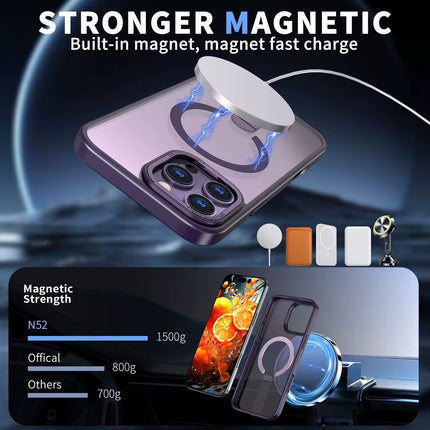 Étui MagSafe Stand Shadow Violet Première Qualité Pour Apple iPhone 17 Pro
