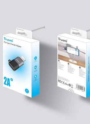 Adaptateur De Charge  CA01-01 Audio IP Mâle vers Type-C Femelle Gris