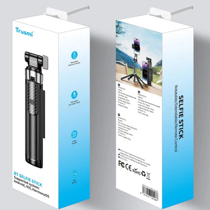 Trépied Selfie sans fil Bluetooth Trusmi avec support pour téléphone extensible à distance