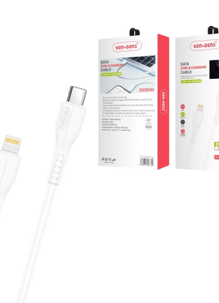 Câble De Charge Type C Vers Lightning 2A Blanc (2 Mètres)