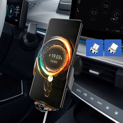 Support Voiture  Chargeur Sans Fil Intelligent 15W