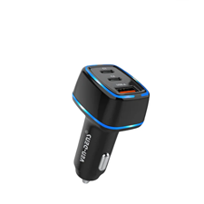 Ven-Des PD 18W/20W Dual USB Type-C Chargeur Rapide Voiture – Compact Rapid de Charge Adaptateur