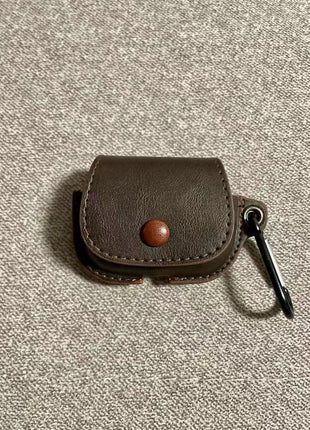 Coque De Protection Effet Cuir Marron Pour Airpod Pro 2