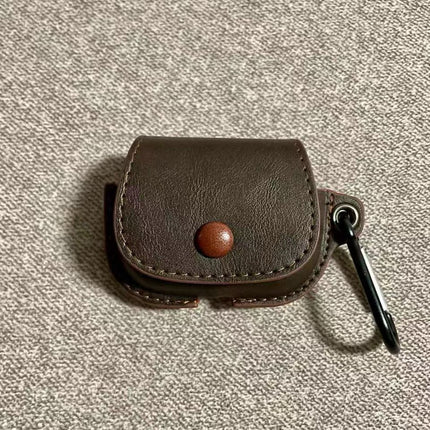 Coque De Protection Effet Cuir Marron Pour Airpod Pro 2
