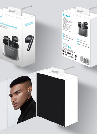 Ecouteur Bluetooth  W15-011 ENC  Sans Fil En Alliage De Zinc Et De Métal