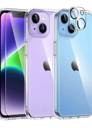 Pack Coque Shockproof Avec Verre Trempé Premium Et Protections Caméra Arrière Pour Apple iPhone 13 Pro