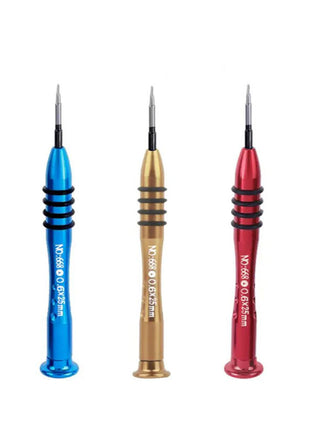 Kit de 5 tournevis colorés avec une sélection unique de 5 embouts pour Apple iPhone : 1.5 / 2.5 / 0.8 / Y0.6 / T2.