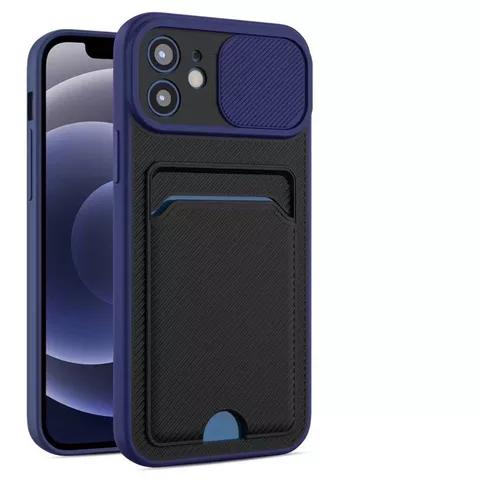 Coque Gorilla Tech Nouveau Design Card slot et Protection caméra slim Bleu  pour Apple iPhone 11 Pro Max