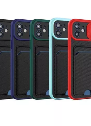 Coque Gorilla Tech Nouveau Design Card slot et Protection caméra slim Noir pour Apple iPhone 13 Pro