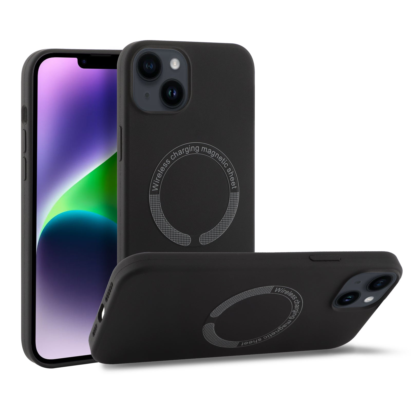 Coque En Silicone Magnetique Gorilla Tech Noir Qualité Premium Pour Apple iPhone 14