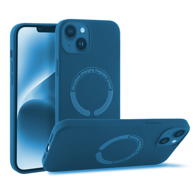 Coque En Silicone Magnetique Gorilla Tech Bleu Qualité Premium Pour Apple iPhone 14 Pro