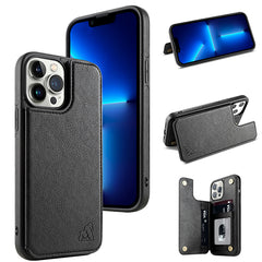 Gorilla Tech Premium Leather Wallet Case in Black with Integrated Card  Slot or Apple iPhone 11 Pro