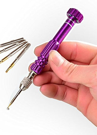 Kit de 5 tournevis colorés avec une sélection unique de 5 embouts pour Apple iPhone : 1.5 / 2.5 / 0.8 / Y0.6 / T2.