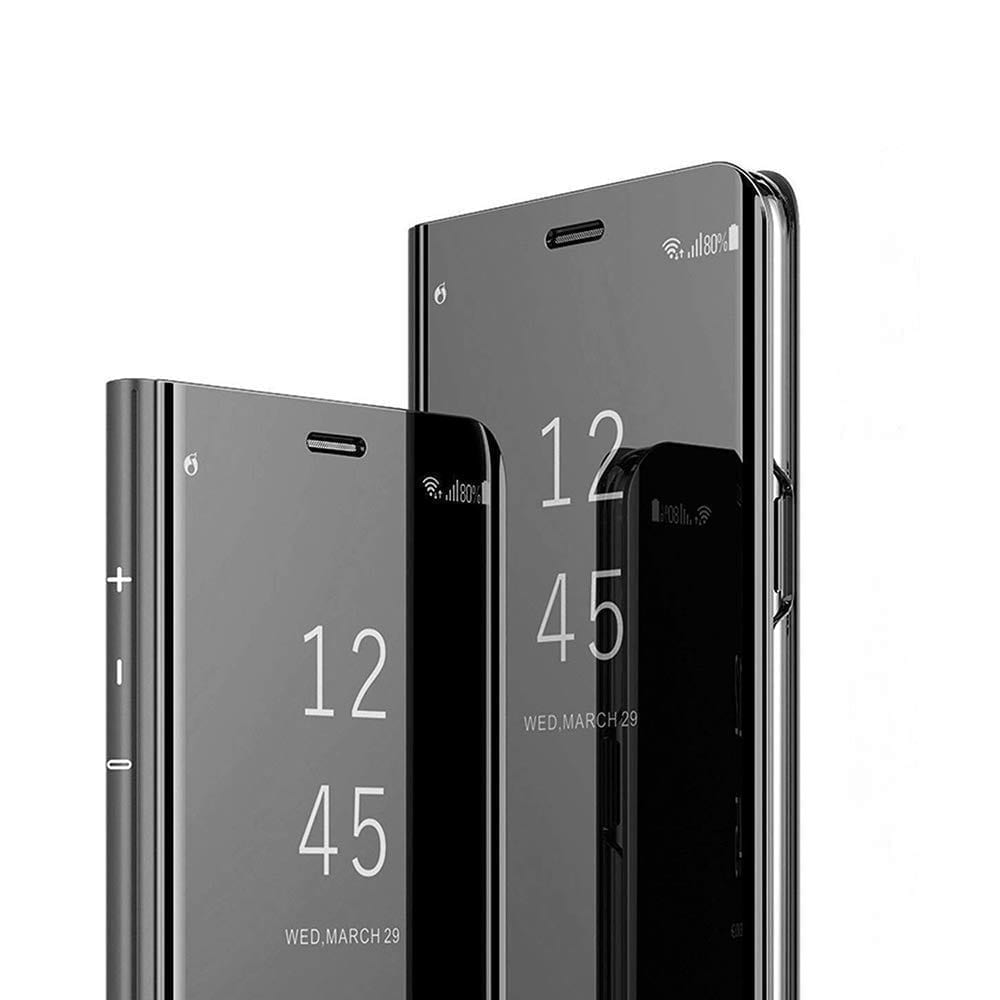 Etui Vew Cover  Noir Interieur Gel Pour Samsung Galaxy S10E