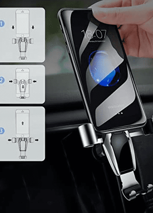 Support auto / voiture pour grille d’aération noir 2