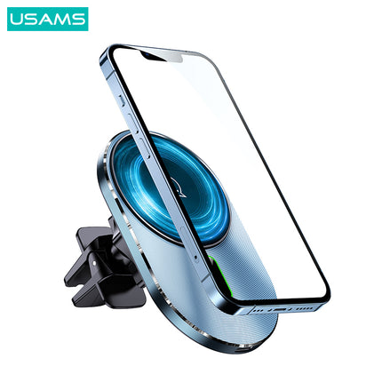 Support magnétique pour Voiture USAMS CD170  / Chargeur sans fil- airvent  15W