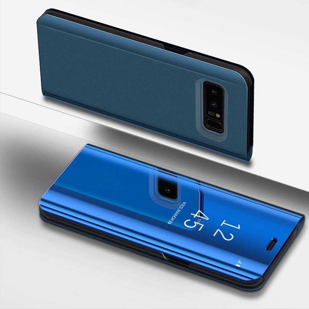 Etui View  Cover Bleu Interieur Gel Pour Samsung Galaxy S10 Plus