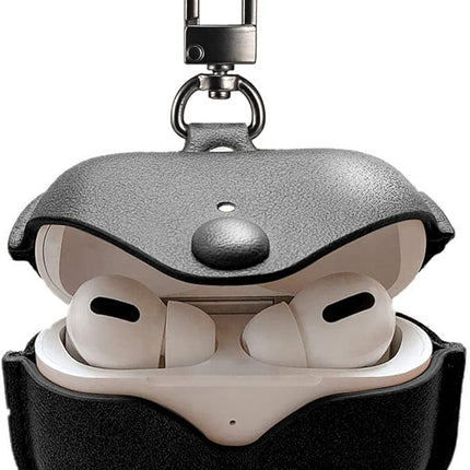 Coque De Protection Effet Cuir Noir Pour Airpod Pro