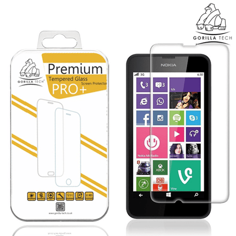 Gorilla Tech premium tempered glass for Nokia Lumia 630/635