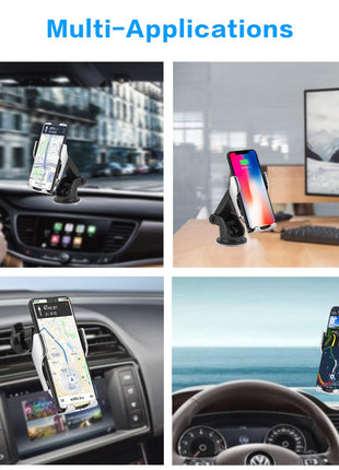 wireless car holder/car charger with sensor (3 in 1)