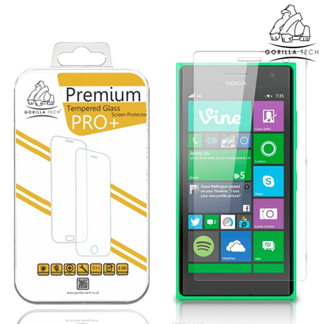 Gorilla Tech premium tempered glass for Nokia Lumia 730/735