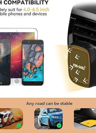 Support auto/voiture magnétique Noir Ven-Dens VD-669