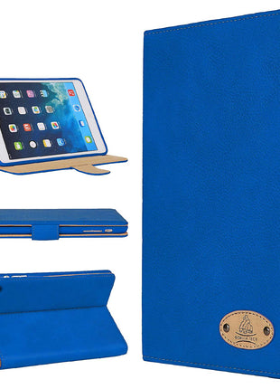 Étui Magnetique Véritable Cuir Bleu Gorilla Tech pour iPad Mini 1/2/3