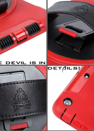 Étui Survivor Avec Rotating 360° Gorilla Tech Rose Pour iPad Air 9.7" (2013)
