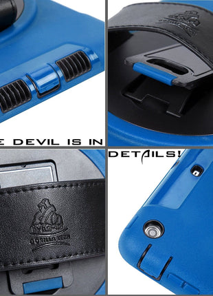 Étui Survivor Avec Rotation 360° Gorilla Tech Bleu Pour iPad Air 9.7" (2013)