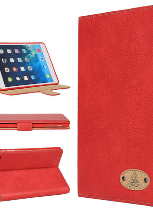 Étui  Magnetique Véritable Cuir Rouge Logo Gorilla Tech pour iPad mini 6
