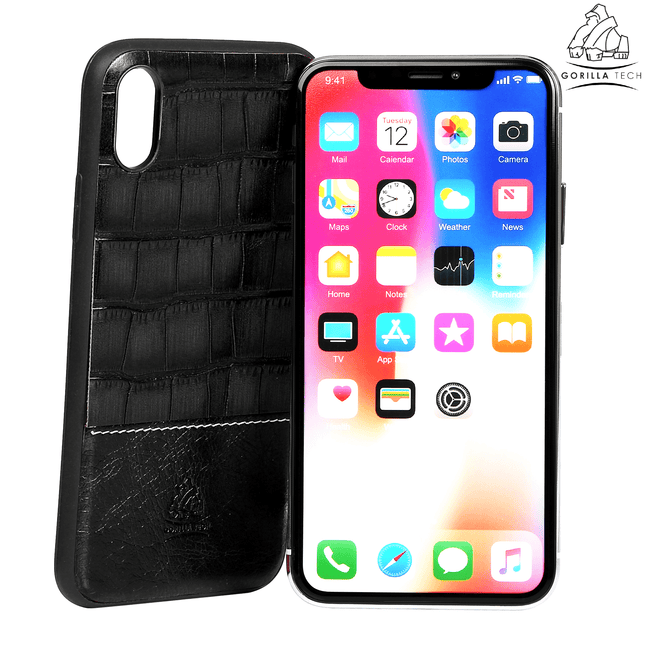 Coque Gorilla Tech Alligator Noir Pour Apple iPhone X/XS