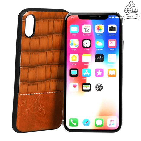 Coque Gorilla Tech Alligator Marron Clair Pour Apple iPhone 7/8/SE 2020