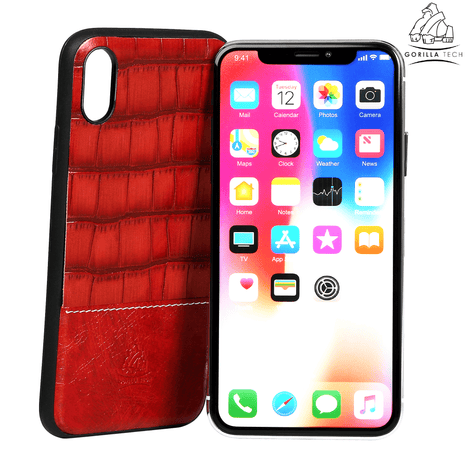 Coque Gorilla Tech Alligator Rouge Pour Apple iPhone X/XS