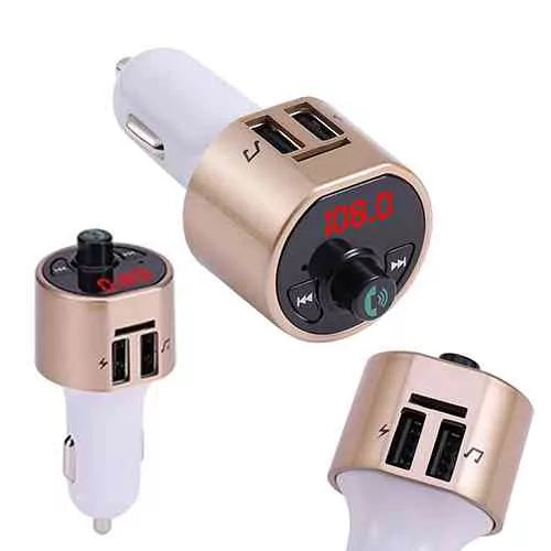 Transmetteur fm bluetooth pour prise allume cigare/chargeur voiture CAR8