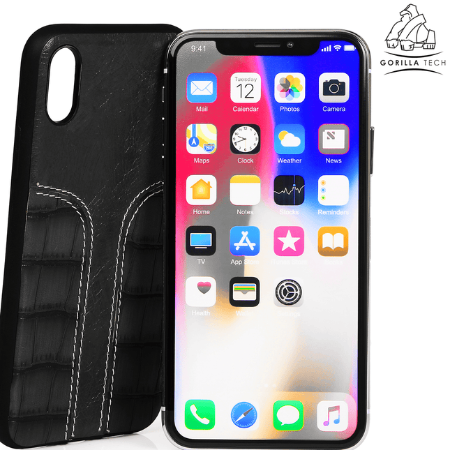 Coque Gorilla Tech dual croco noir pour Galaxy s8 Plus