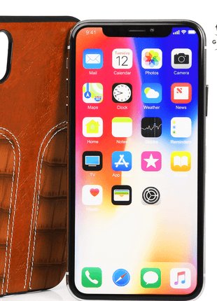 Coque Gorilla Tech dual croco marron clair pour Galaxy s8 Plus