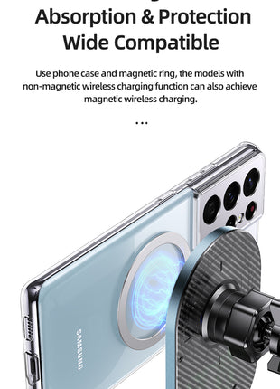 Support magnétique pour Voiture USAMS CD170  / Chargeur sans fil- airvent  15W