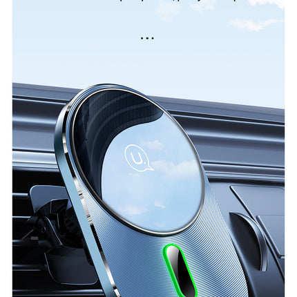 Support magnétique pour Voiture USAMS CD170  / Chargeur sans fil- airvent  15W