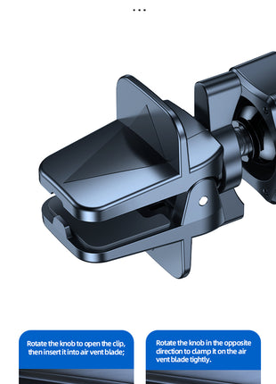 Support magnétique pour Voiture USAMS CD170  / Chargeur sans fil- airvent  15W