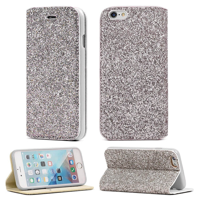 Etui Slim Glitter Gorilla Tech Argent  Pour Apple iPhone 6/6S