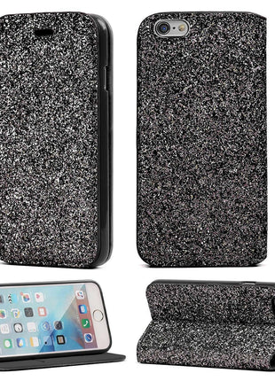 Etui Slim Glitter Gorilla Tech Noir Pour Apple  iPhone 6 /6SPlus