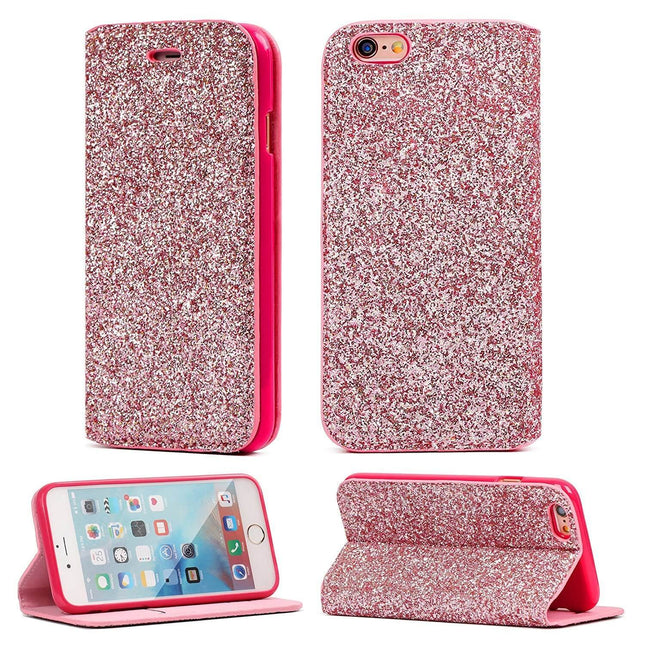 Etui Slim Glitter Gorilla Tech Rose Pour Samsung Galaxy j5